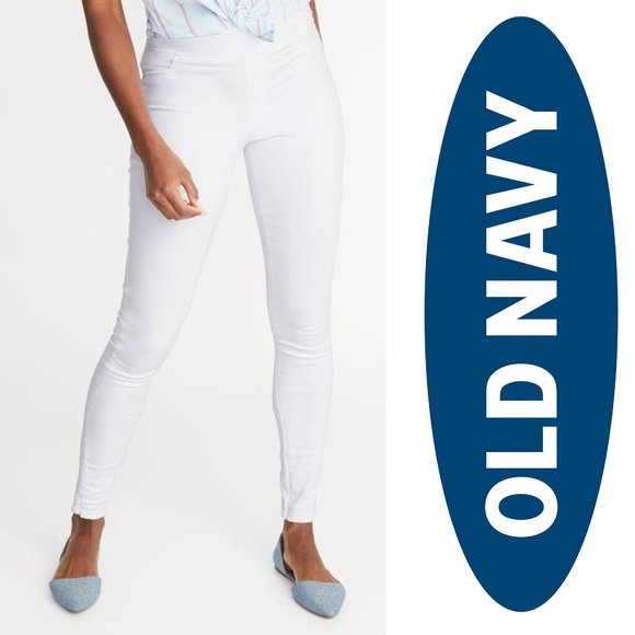 Old Navy Denim - NWT  Mid-Rise White Rockstar Pull-On Jeggings